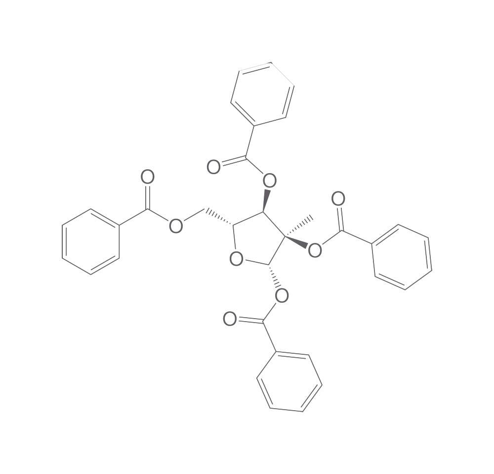 1,2,3,5-Tetra-O-benzoyl-2-C-methyl-b-D-r, ibofuranose, 10 g - Luminix Health