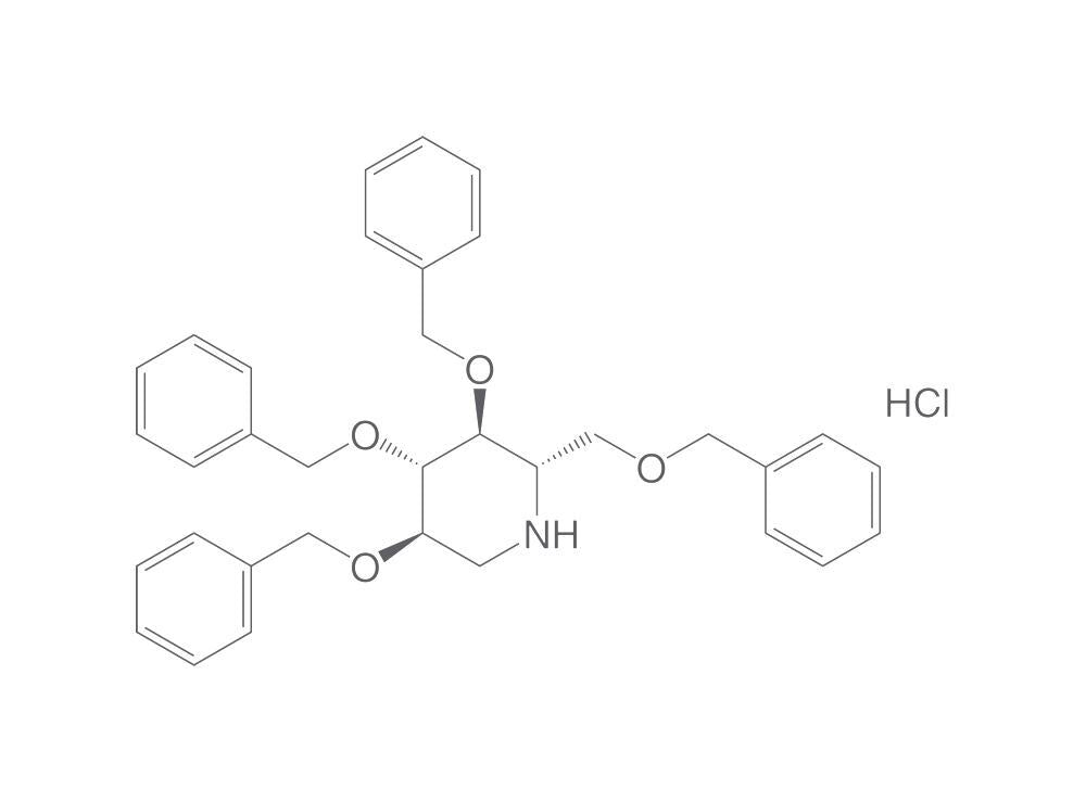 2,3,4,6-Tetra-O-benzyl-1-deoxynojirimyci, n hydrochloric acid salt, 10 mg - Luminix Health