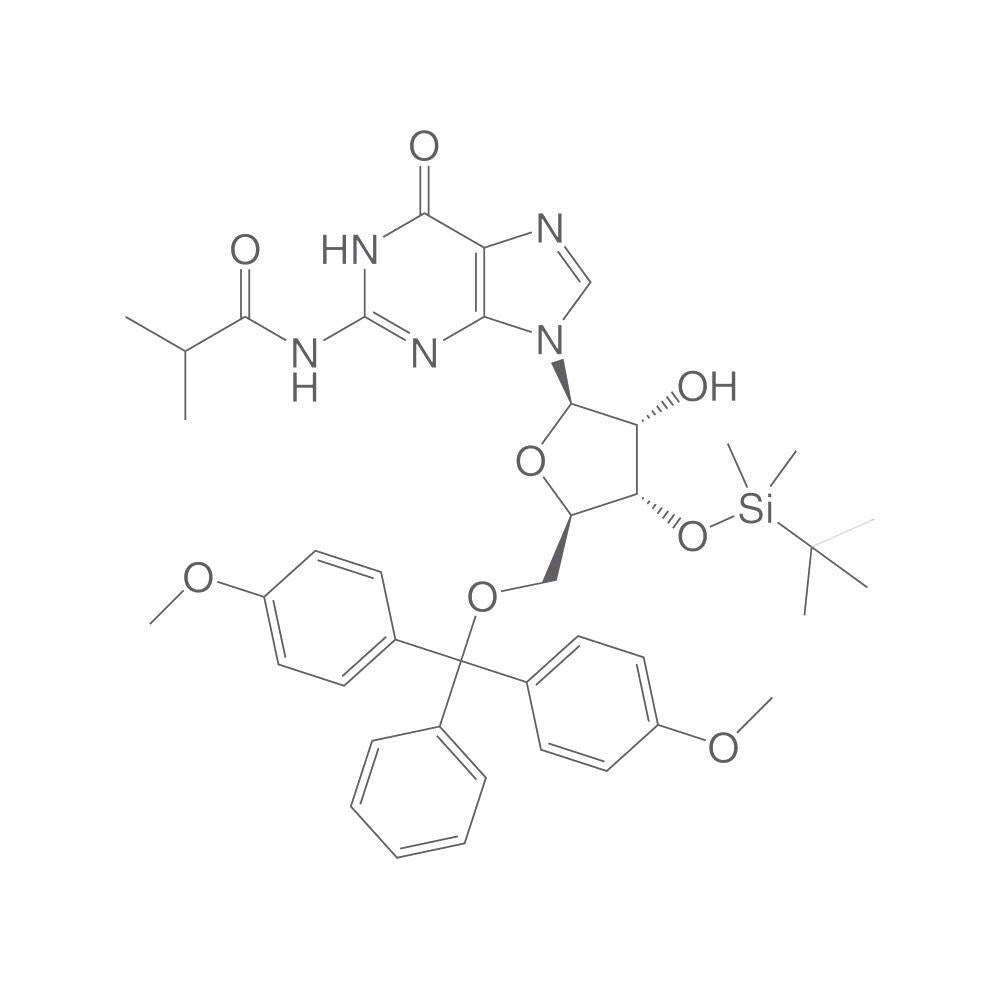 3'-O-tert-Butyldimethylsilyl-5'-O-DMT-N2, -isobutyrylguanosine, 500 mg - Luminix Health