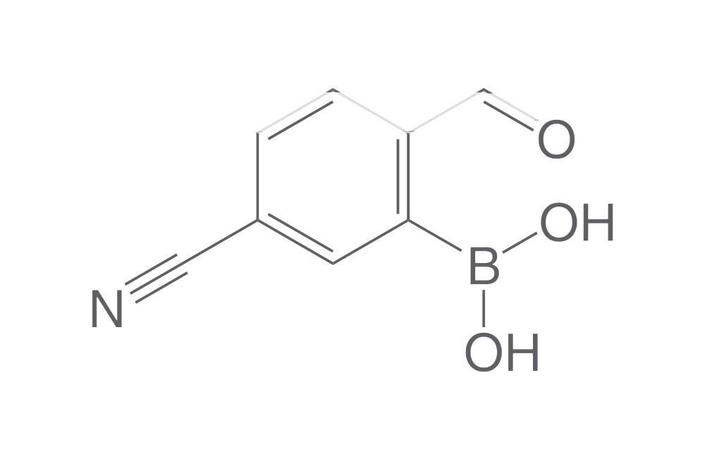 5-Cyano-2-formylphenylboronic acid, min. 90 %, 50 mg - Luminix Health