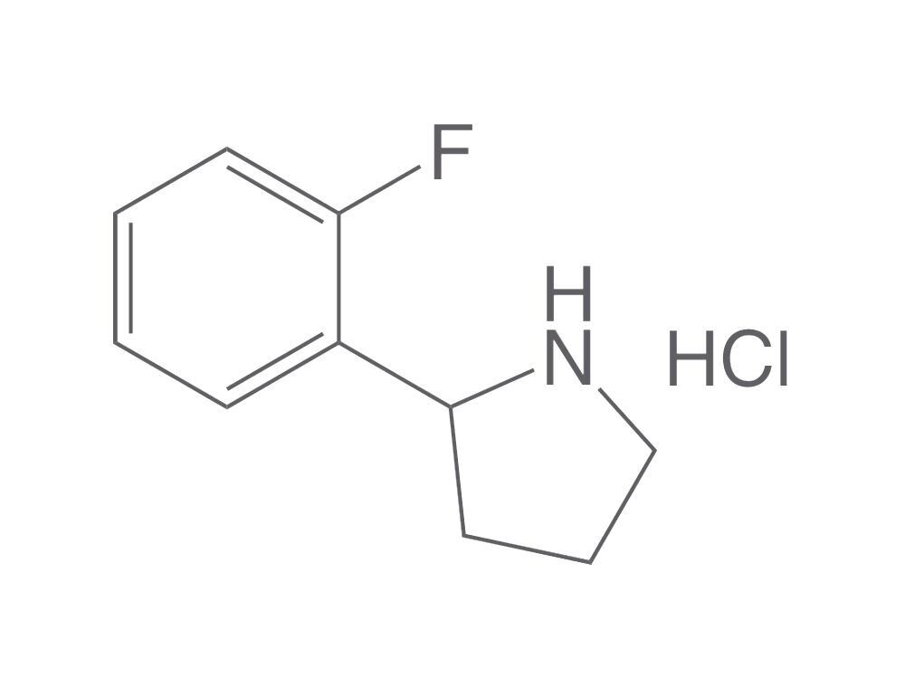 2-(2-Fluorophenyl)pyrrolidine hydrochlor, ide, 500 mg - Luminix Health