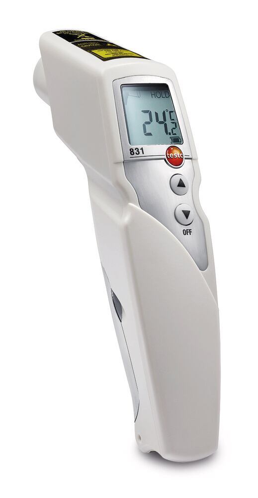 testo 831 infrared thermometer, Emissivity adjustable, 1 unit(s) - Luminix Health