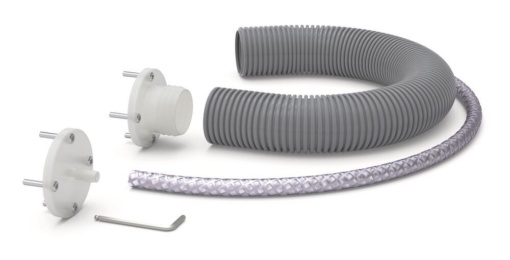 Connection set for gassing, suitable for SICCO glove boxes, 1 set - Luminix Health