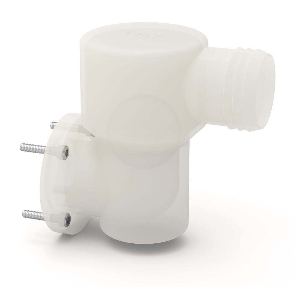 Gas-saving valve for SICCO glove boxes, w connect. piece, incl. installation kit - Luminix Health