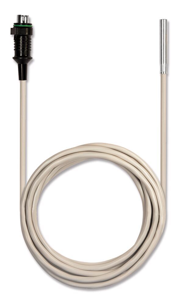 NTC temperature gauge, -30 to +90 °C, Immersion sensor w alum slve (Mini-DIN) - Luminix Health