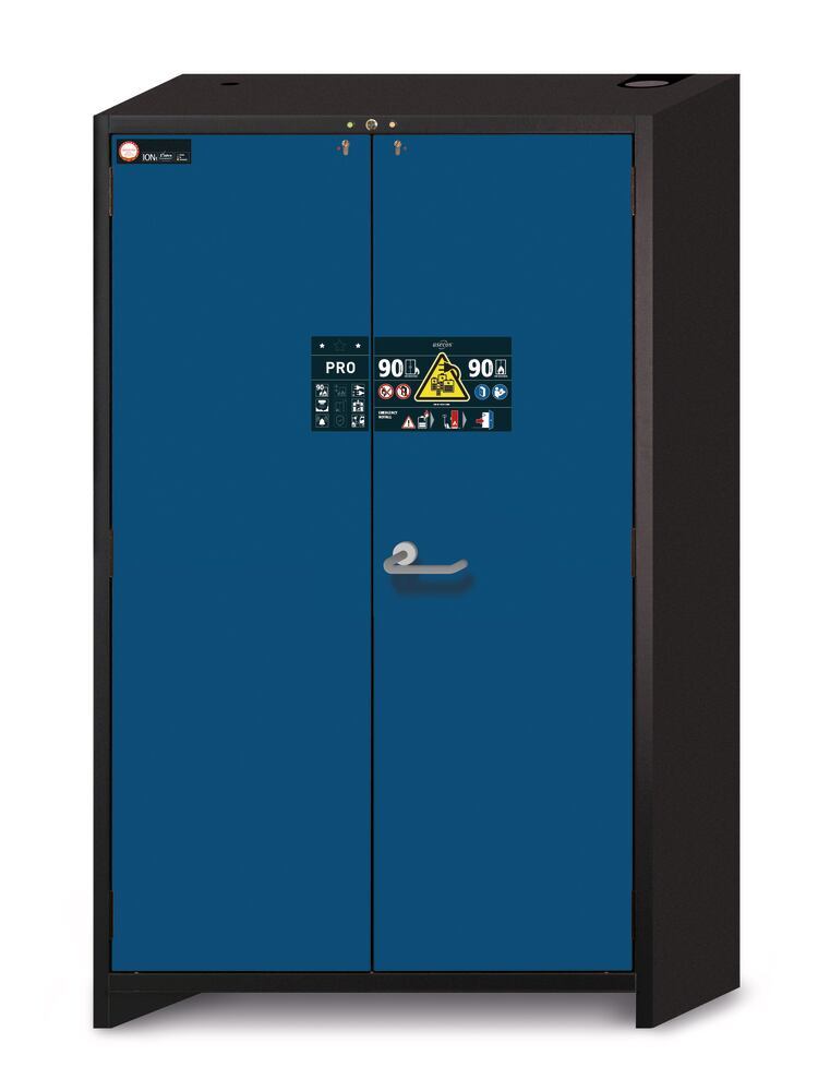 Lithium battery safety cabinet ION PRO STORE model IO90-195.120.PS.WDC - Luminix Health