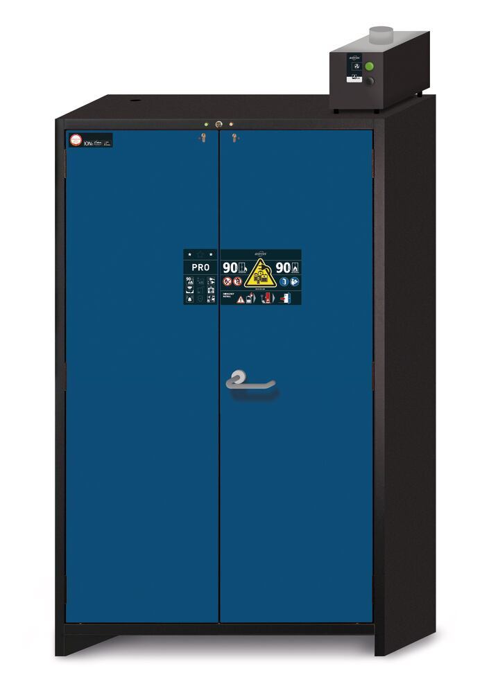 ION PRO CHARGE safety cabinet, 3xEU soc. out., 3xshelves, 1xbottom tray - Luminix Health