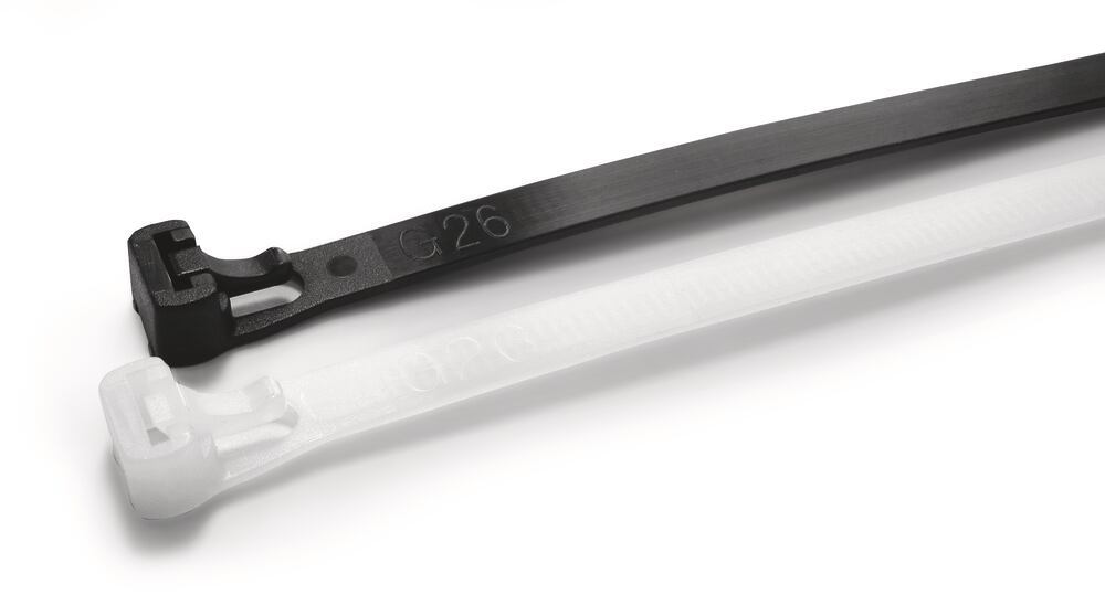 Reusable cable ties, PA, 200 x 7.6, bundle Ø 50 mm, 100 unit(s) - Luminix Health