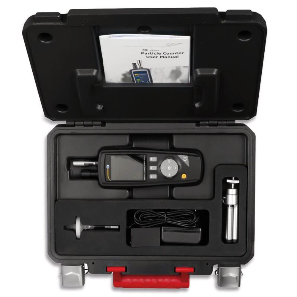 PCE-PCO 2 particle counter, incl. battery, charger, USB cable, case, 1 unit(s) - Luminix Health