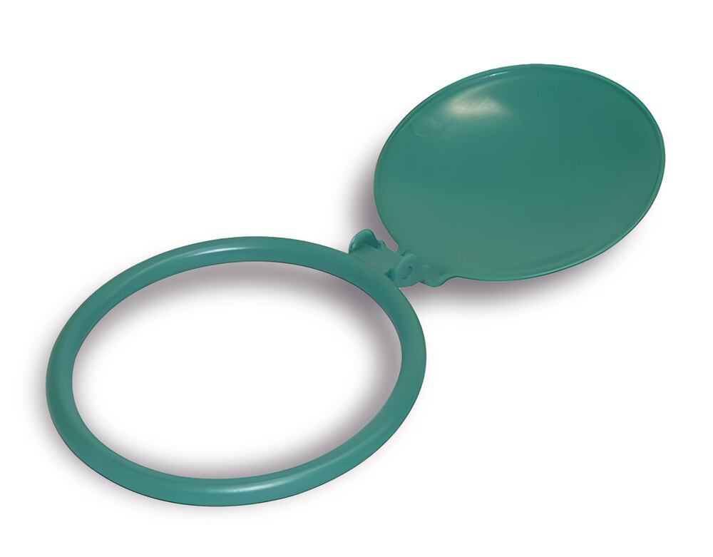 Replacement dust cap for eye showers, with hinged closure, green, 1 unit(s) - Luminix Health