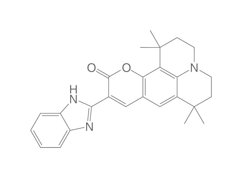 Coumarin VIS-463 TM-BQZ Benzimidazole, Absorption maximum (MeOH) = 463 nm, 1 g - Luminix Health