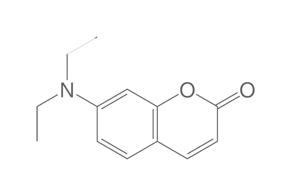 Coumarin UV-380 Diethylamino, Absorption maximum (MeOH) = 380 nm, 1 g, glass - Luminix Health