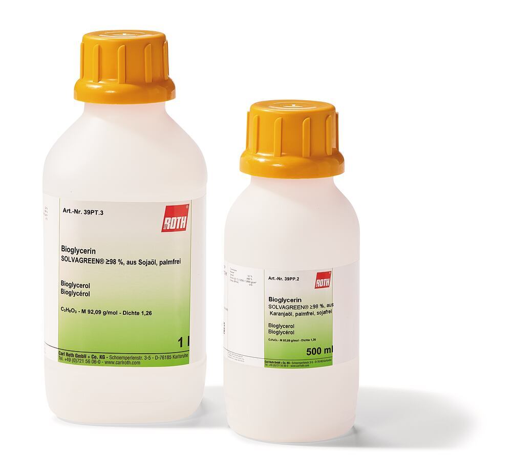 Bioglycerol SOLVAGREEN® , min. 98 %, from soja oil, , 100 ml, glass - Luminix Health