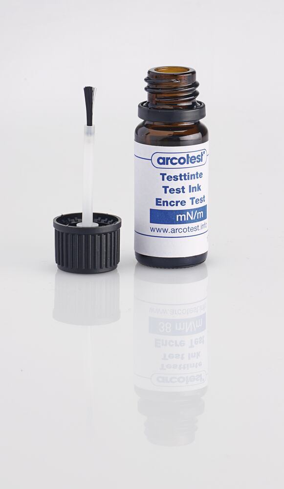 Test ink blue, arcotest® 18 mN/m (colourless), with brush, Density (D) ~1 g/cm³ - Luminix Health