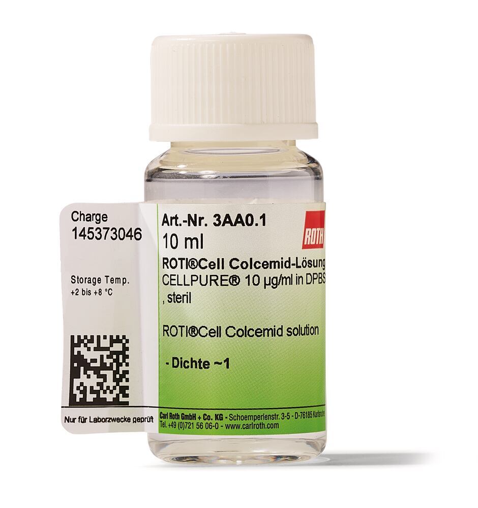 ROTI®Cell Colcemid solution,, 10 µg/ml in DPBS, CELLPURE, sterile, 10 ml - Luminix Health