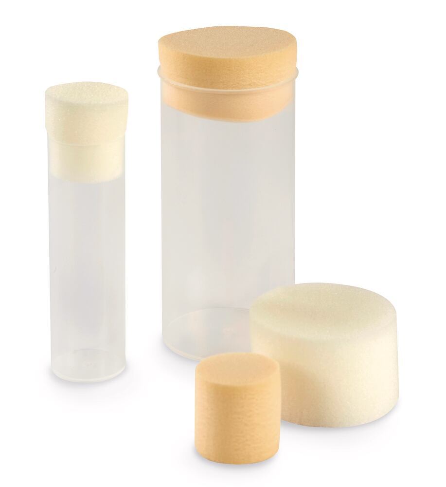 Plug for Drosophila cultivation tubes, Foam (PU), Ø 30 mm, 100 unit(s) - Luminix Health