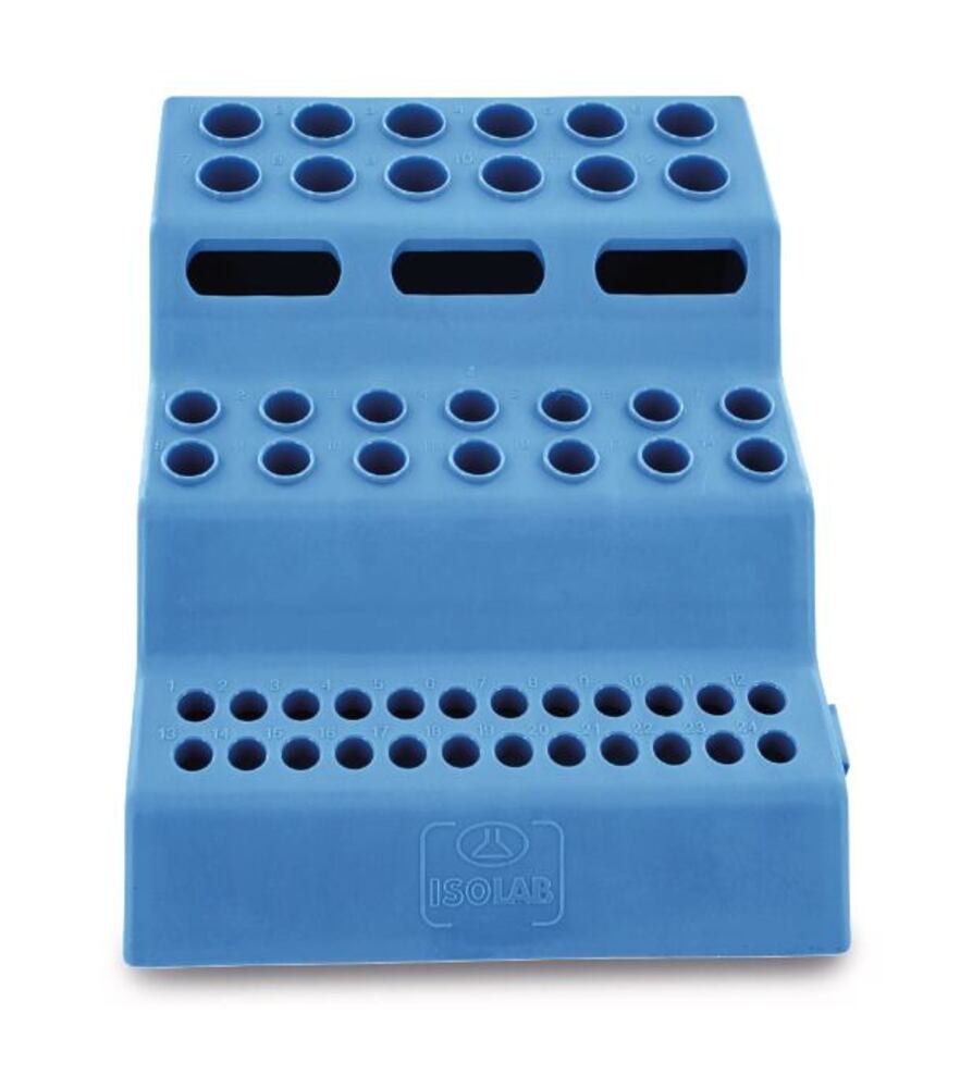 Reaction vial stands with three levels, suitable for 0.2/0.5/1.5 ml, 1 unit(s) - Luminix Health