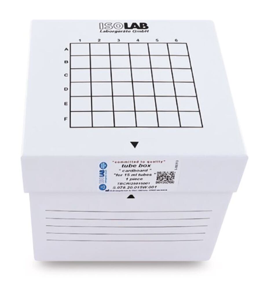 Cardboard cryogenic box, for 36 x 15 ml centrifuge tubes, 1 unit(s) - Luminix Health
