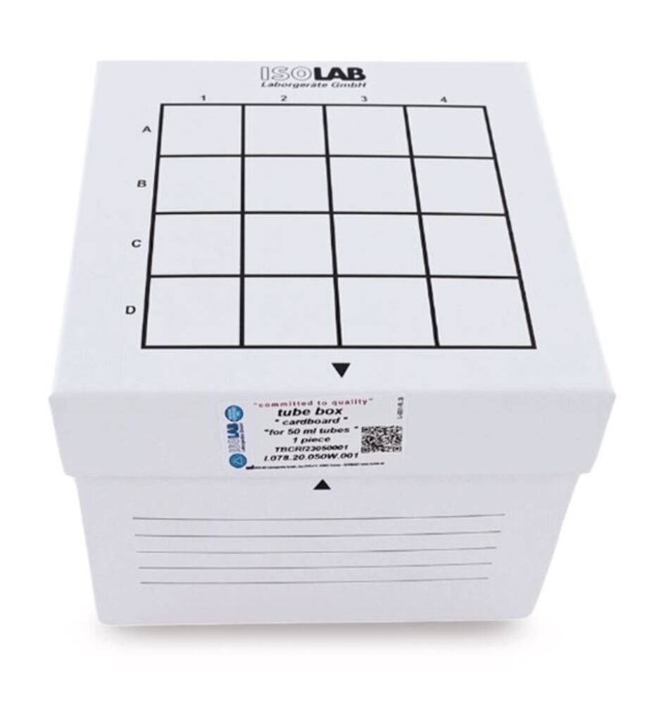 Cardboard cryogenic box, for 16 x 50 ml centrifuge tubes, 1 unit(s) - Luminix Health