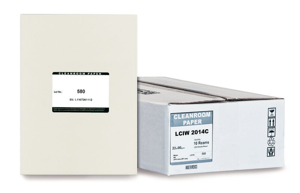 A4 clean-room paper, white, 80 g/m², 2500 unit(s) - Luminix Health