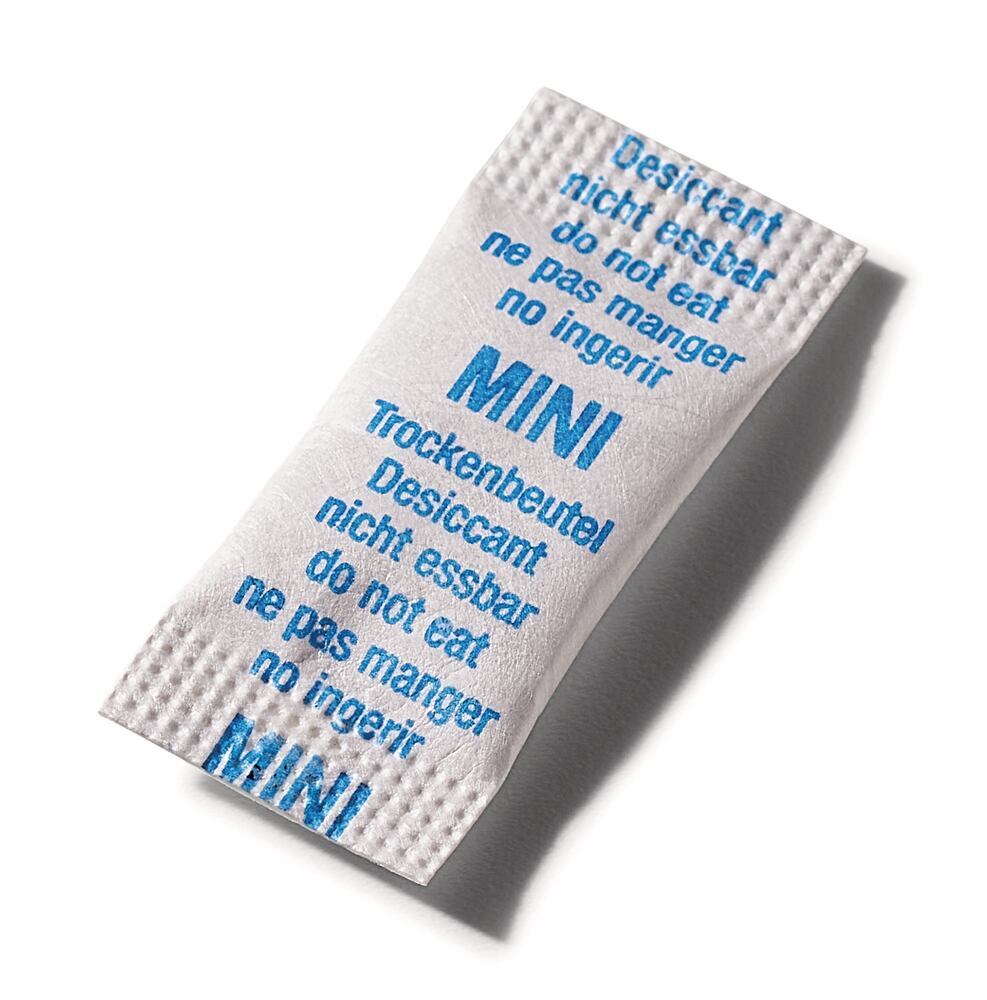 Desiccant bags - silica gel white, Ph. Eur., Tyvek, 1 g (22 x 37 mm) 1000 bags - Luminix Health