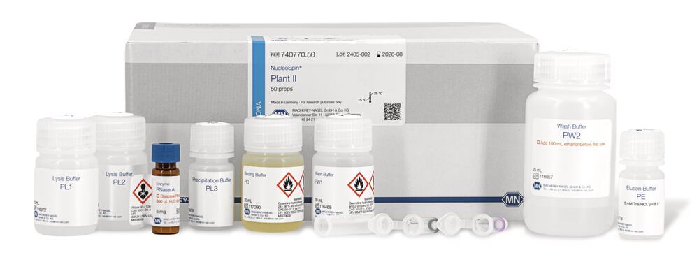 NucleoSpin Plant II, Mini kit for DNA from plants, 250 Preps