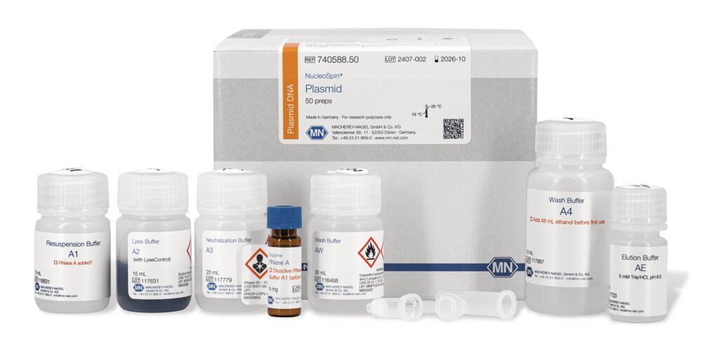 NucleoSpin Plasmid Plasmid Mini Kit for plasmid DNA, 1 kit, 50 Preps