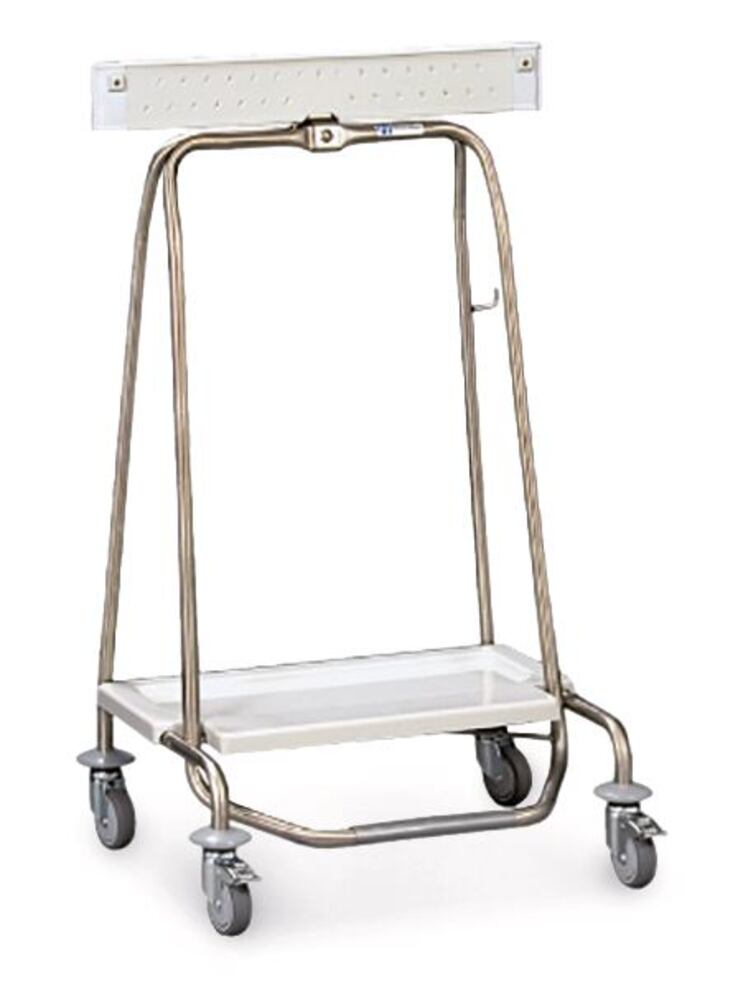 Clappy waste collector, Stainl. stl, 2 lock. cstr., for 70l bags, 1 unit(s) - Luminix Health