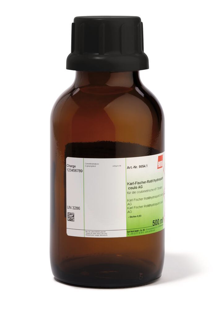 Karl Fischer ROTI®Hydroquant coulo AD, for coulometric KF titration, 500 ml