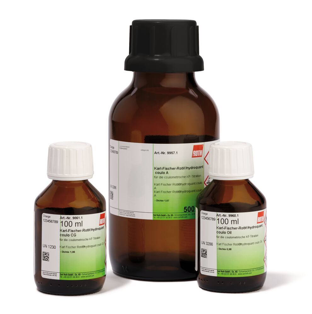 Karl Fischer ROTI®Hydroquant coulo CG, for coulometric KF titration, 100 ml - Luminix Health