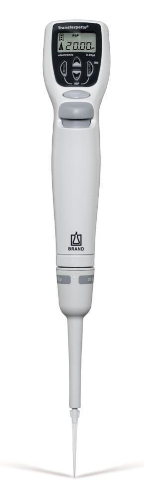 Microlitre pipettor Transferpette® elec., by BRAND, with power pack, 2 - 20 µl - Luminix Health