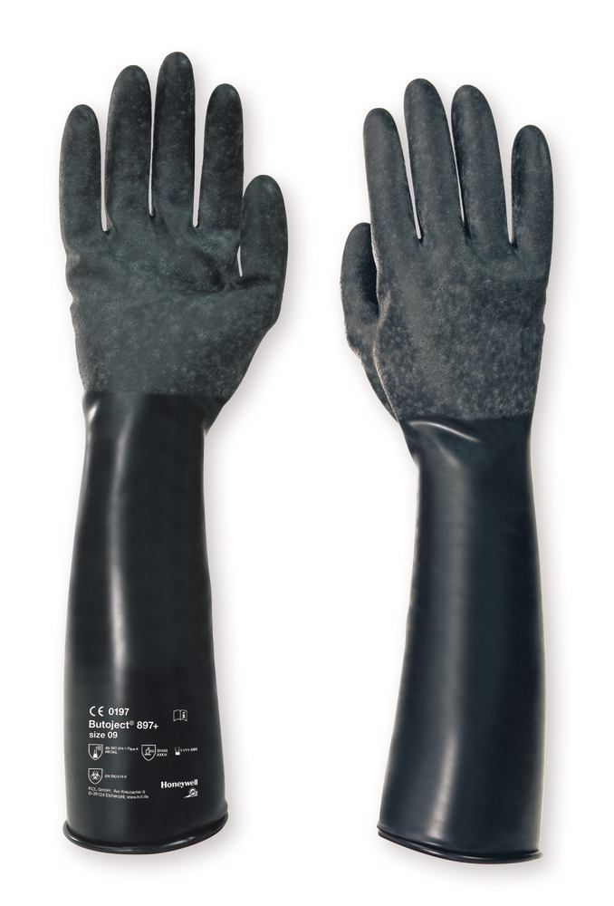 Butyl gloves Butoject® 897, size 9, 1 pair - Luminix Health
