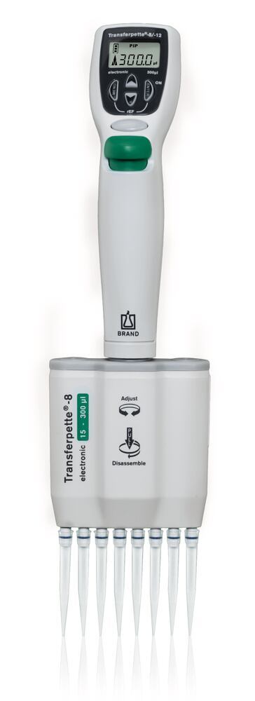 Multi-channel microlitre pipette Transferpette® electronic 8-channel - Luminix Health