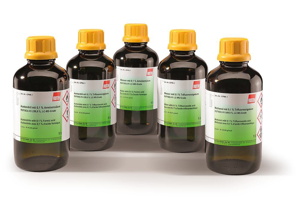 Acetonitrile with 0.1 % Formic acid, ROTISOLV® min. 99,9 %, LC-MS-Grade, 2.5 l - Luminix Health