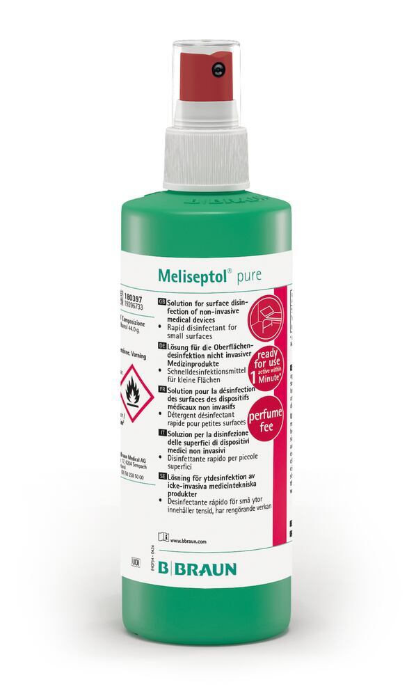 Meliseptol® pure, spray bottle, with spray head, 250 ml, 250 ml - Luminix Health