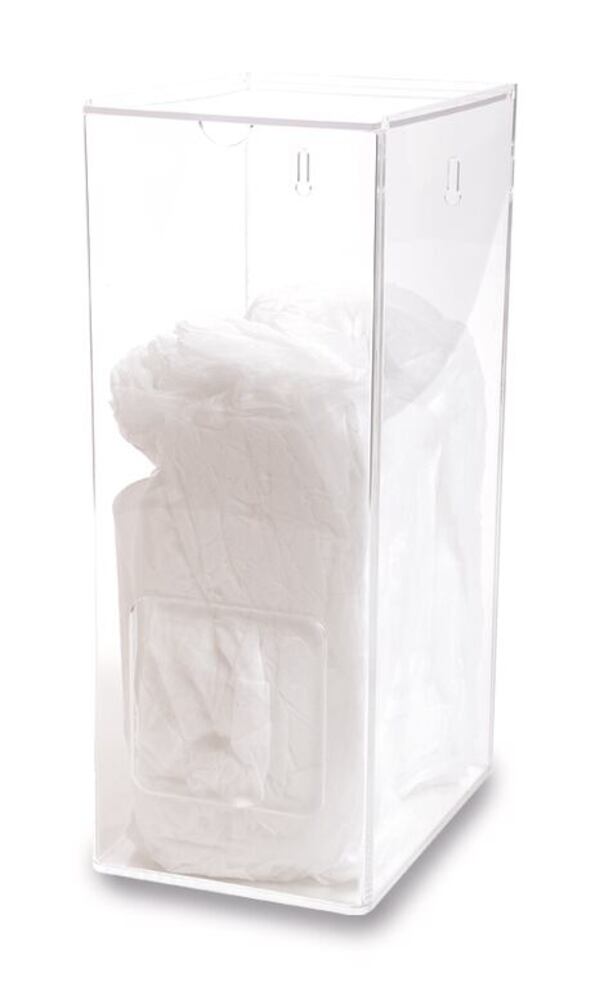Multidispenser, acrylic glass, W 155 x D 210 x H 395 mm, 1 unit(s) - Luminix Health