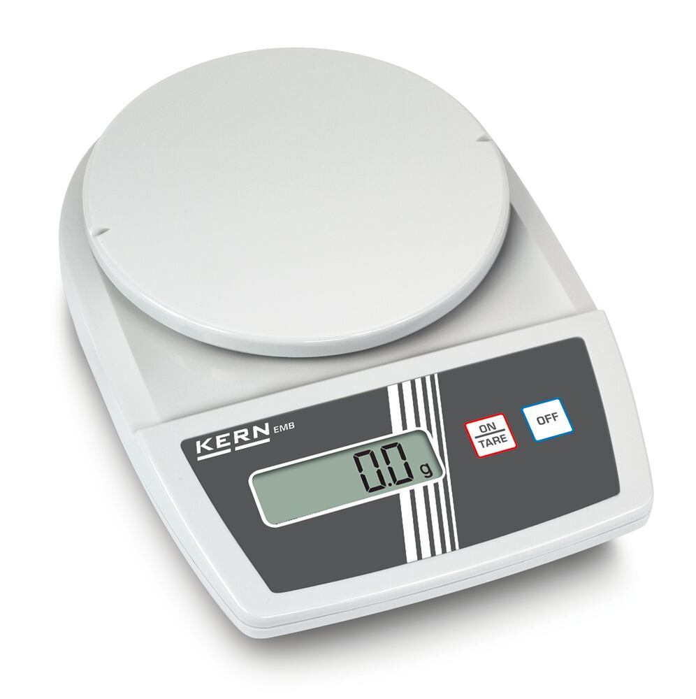 Compact balance EMB 1200-1, weighing range 1200 g, readability 0.1 g, 1 unit(s) - Luminix Health