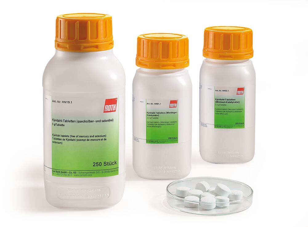 Kjeldahl tablets, (Wieninger catalyst), tablet 2,5 g, 250 unit(s), plastic - Luminix Health