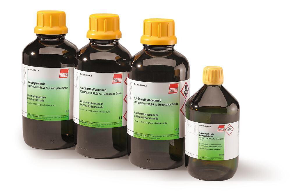1,3-Dimethyl-2-imidazolidinone, ROTISOLV® min. 99,5 %, Headspace Grade, 500 ml - Luminix Health
