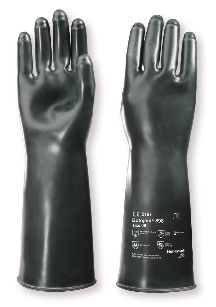 Butyl-glove Butoject® 898, size 11, thickness 0.7 mm, 1 pair - Luminix Health