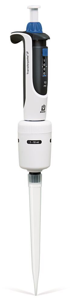 Microlitre pipette Transferpette® S, 1-channel, variable, D-10000, 1000-10000 µl - Luminix Health
