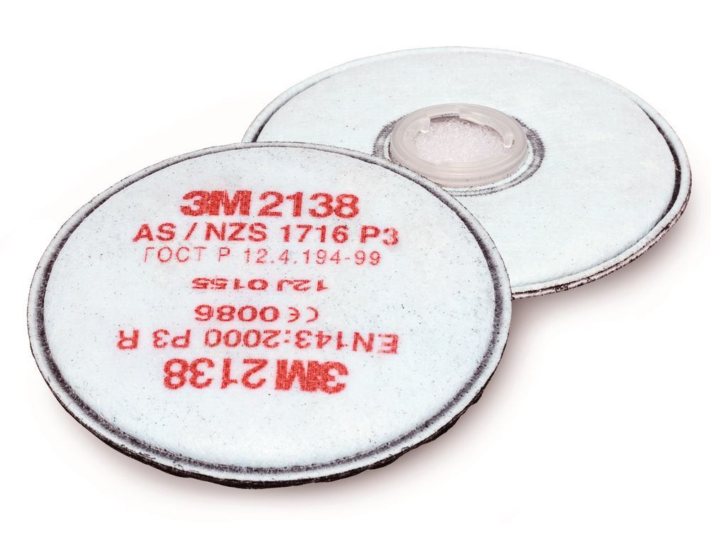 Round particulate filters, 3 M, EN 143, filter P3R, active charcoal, 20 unit(s) - Luminix Health