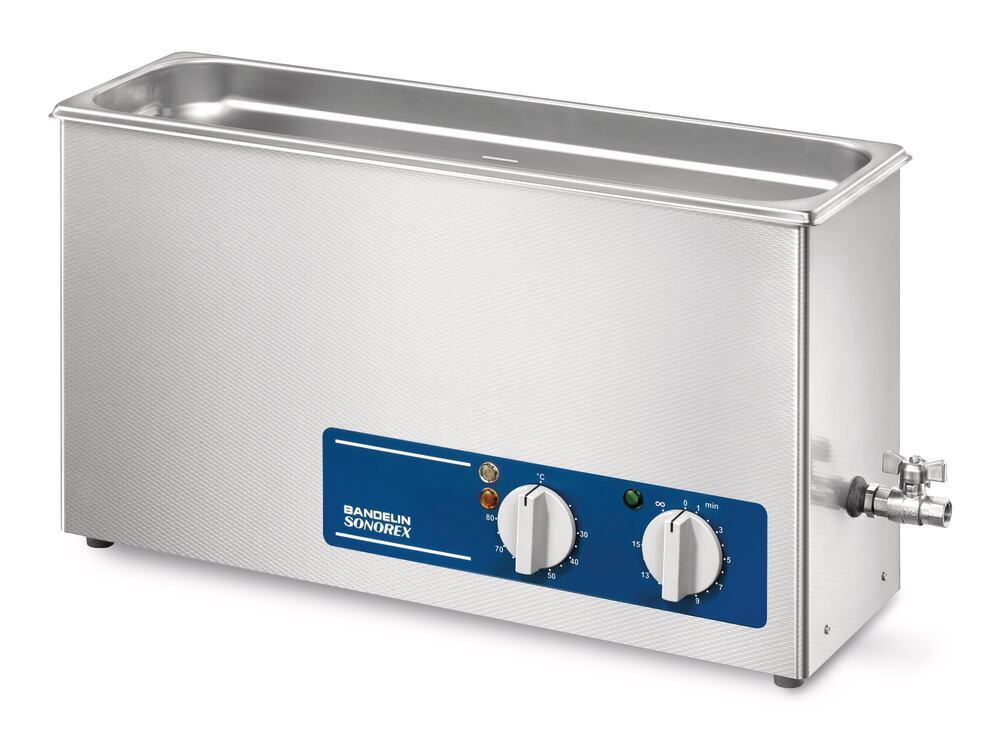 Ultrasonic compact bath SONOREX SUPER, RK 156 BH, volume 9.0 l, 1 unit(s) - Luminix Health