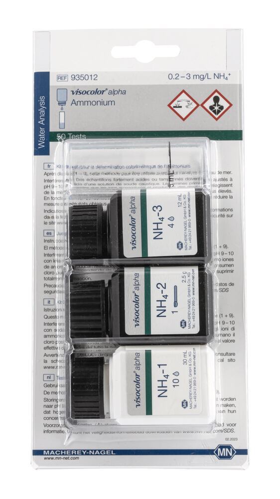 VISOCOLOR® alpha test kit, ammonium NH4+, 1 unit(s) - Luminix Health