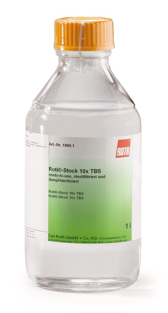 ROTI®Stock 10x TBS, BioScience-Grade, ready-to-use, filtered, steam sterilised - Luminix Health