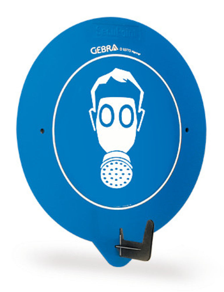 Sekuroka®-wall hook, rigid plastic, information sign gas mask, 1 unit(s) - Luminix Health