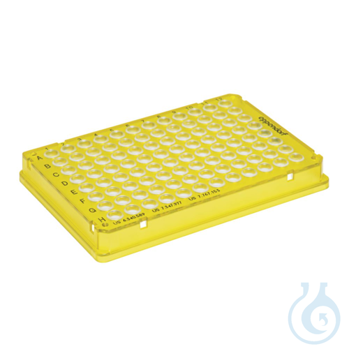 25 PCR plate 96,gelb skirted - Luminix Health