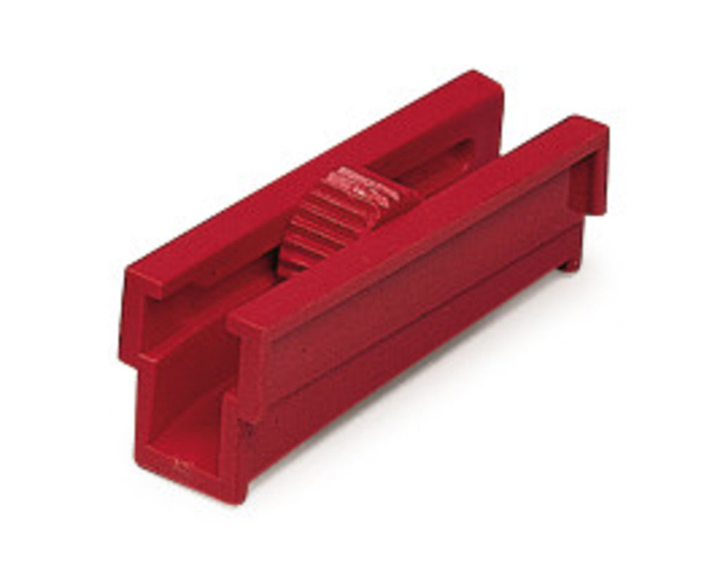 Rotilabo®-tube clamps, polyester, red, for hose up to Ø 4.5 mm, 12 unit(s) - Luminix Health