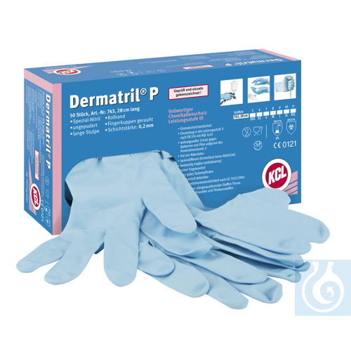 Chemikalienschutzhandschuh Dermatril®P 743 Gr.9 - Luminix Health