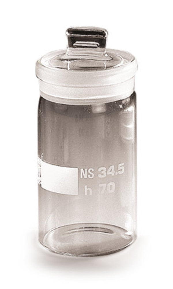 Rotilabo®-weighing bottle, borosilicate, glass, tall, with lid, NS 34/11, 45 ml - Luminix Health